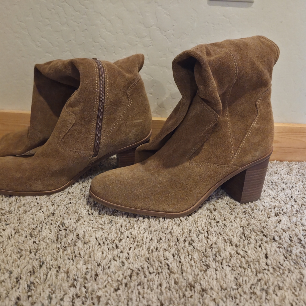 Brown Suede Ankle Boots